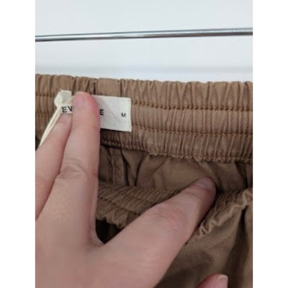 Everlane Easy Cargo Pants Tan Pull on wide leg NWT Women's sz Medium - Picture 5 of 8